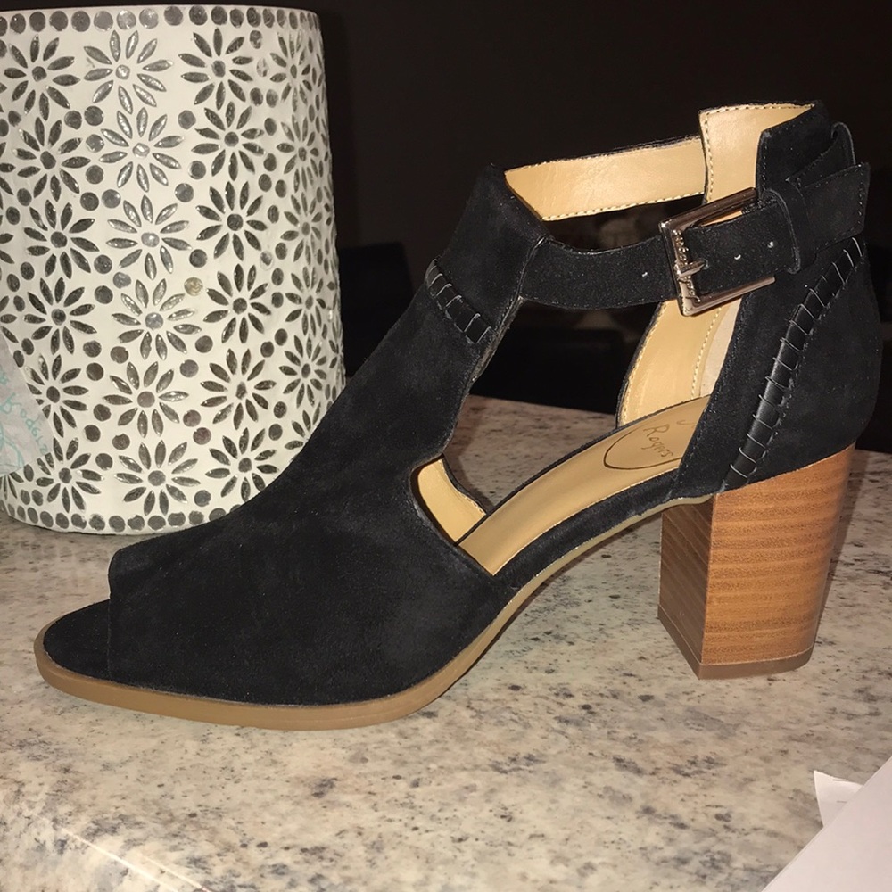 Jack Rogers Cameron Suede Heels Size 8